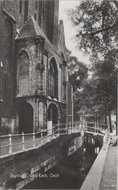 DELFT - Ingang Oude kerk