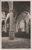 GOUDA - Interieur St. Janskerk met Preekstoel