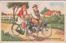 HARDERWIJK - Fietsers, Groeten uit Harderwijk