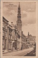 ALKMAAR - Langestraat met Stadhuis