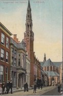 ALKMAAR - Langestraat met Stadhuis