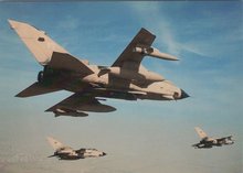 TORNADO GR1s over the Gulf in Desert Camouflage