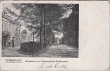 DRIEBERGEN - Dorpsstraat en Gemeentehuis-Postkantoor