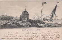 OOSTVOORNE - Gezicht op Oostvoorne in 1802.