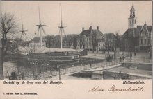 HELLEVOETSLUIS - Gezicht op de brug van het Baantje