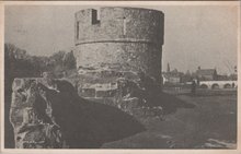 MAASTRICHT - Oude toren langs de Maas