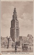 GRONINGEN - Groote Markt met Martini Toren