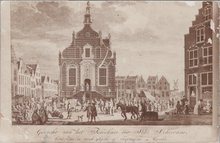 SCHIEDAM - Gezicht van het Raedhuis der Stad Schiedam