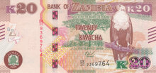 ZAMBIA P.59c - 20 Kwacha 2020 UNC