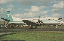 TRANSAMERICA AIRLINES Lockheed L-188CF Electra