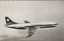 SWISSAIR-Caravelle-Airliner-in-Flight