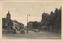 ENSCHEDE - Markt en Sint-Jacobuskerk