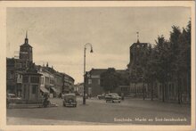 ENSCHEDE - Markt en Sint-Jacobuskerk