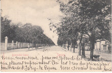 ROMANIA Iassy - Bulevardul Copou, mailed 1902 Vintage Postcard