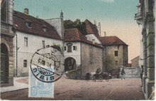 ROMANIA Hermannstadt - Stadtisches Rathaus, mailed 1925 Vintage Postcard