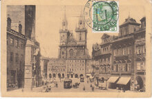 CZECH REPUBLIC Prag - Altstadter Ring, mailed 1911 Vintage Postcard