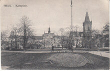 CZECH REPUBLIC Prag - Karlsplatz, mailed 1907 Vintage Postcard