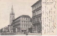 CZECH REPUBLIC Prag - Stefansgasse, mailed 1907 Vintage Postcard