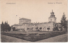 POLAND Warschau - Schloss in Wilanow, mailed 1917 Vintage Postcard