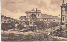 HUNGARY Budapest - Keleti palyaudvar Ost Bahnhof, mailed 1909 Vintage Postcard