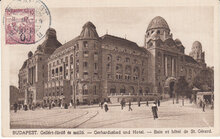 HUNGARY Budapest - Gellert-fürdo es szallo, mailed 1919 Vintage Postcard