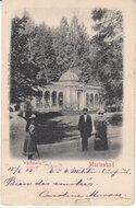 CZECH REPUBLIC Marienbad - Waldquelle, mailed circa 1903 Vintage Postcard