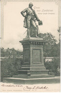 CZECH REPUBLIC Landskron - Kaiser Josefs Denkmal, mailed 1901 Vintage Postcard