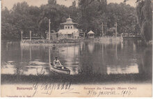 ROMANIA Bucuresti - Lacul Cismegiu (Monte Carlo), mailed 1906 Vintage Postcard