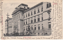 ROMANIA Jassy - Liceul Internat, mailed circa 1900 Vintage Postcard