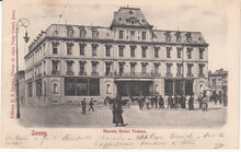 ROMANIA Jassy - Marele Hotel Traian, mailed 1905 Vintage Postcard