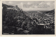 GERMANY Heidelberg - Total, mailed 1939 Vintage Postcard