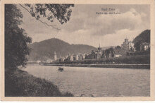 GERMANY Bad Ems - Partie an der Lahn, mailed 1919 Vintage Postcard