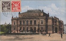 CZECHOSLOVAKIA Praha - Snemovna (Rudolfinum, mailed 1922 Vintage Postcard