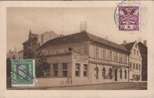 CZECHOSLOVAKIA Komotau - Cafe u. Restaurant Zentral, mailed 1927 Vintage Postcard