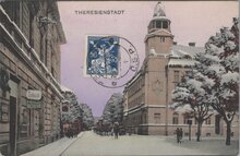 CZECHOSLOVAKIA Theresienstadt, mailed 1920 Vintage Postcard