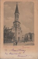 ROMANIA  - Burcuresti - Biserica si scola lutherana, mailed 1903? Vintage Postcard