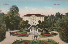 YUGOSLAVIA Ljubljana - Grad Tivoli, mailed 1926 Vintage Postcard