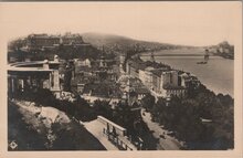 HUNGARY Budapest - Vieuw taken from mount St.Gerhard, 1930  Vintage Postcard