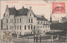 CZECHOSLOVAKIA Templitz-Schönau - Kaiser Franz Josef's Jubileaums-Bad, mailed 1921 Vintage Postcard