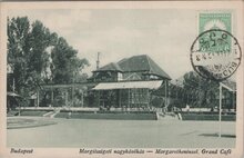 HUNGARY Budapest - Margaretheninsel Grand Cafe, mailed 1928 Vintage Postcard