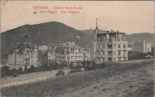 CZECHOSLOVAKIA Karlsbad - Eduard Knollstraße. Villa Asgard. Villa Midgard, mailed 1911 Vintage Postcard