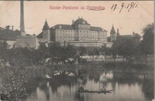 AUSTRIA Kloster - Pensionat zu Chotieschau, mailed 1911 Vintage Postcard