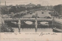 AMSTERDAM - Amstel met Blauwbrug