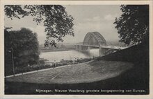 NIJMEGEN - Nieuwe Waalbrug grootste boogspanning van Europa