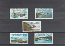 Faroe Islands 1985. Aircraft SG 122-126 MNH