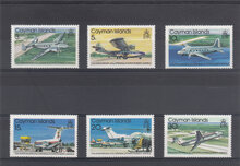 Cayman Islands 1979. 25th Anniv of Owen Roberts Airfield SG 477-482 MNH