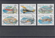 Cambodia 1996. Biplanes SG 1545-1550 USED