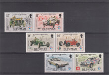 Isle of Man 1985. Century of Motoring SG 290-295 MNH