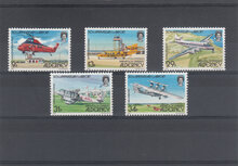 Alderney 1985. 50th Anniv of Alderney Airport SG A18-A22 MNH