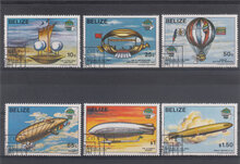 Belize 1983. Bicentenary of Manned Flight SG 736-741 USED